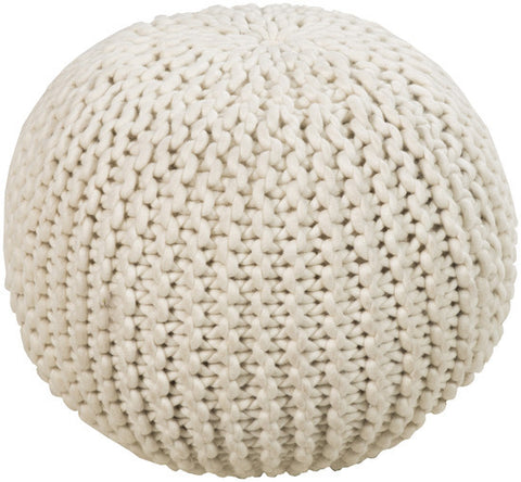 Small Woven Wool Pouf Small Woven Wool Pouf