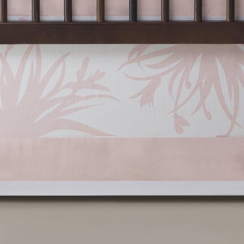 Oilo Freesia Crib Skirt - Blush Oilo Freesia Crib Skirt - Blush