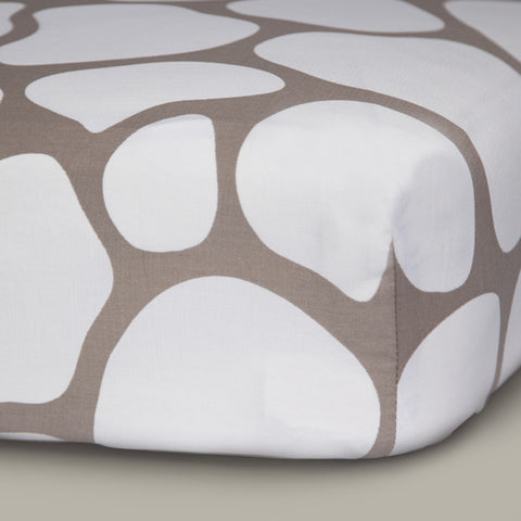Oilo Large Cobblestone Crib Sheet - Taupe Oilo Large Cobblestone Crib Sheet - Taupe